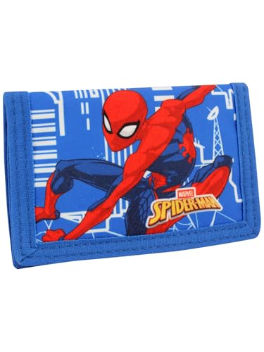 Marvel Spiderman Wallet for Boys and Girls Trifold Kids Wallets with Zip Pouch for Coins and Card Holder Superhero Character Gifts
