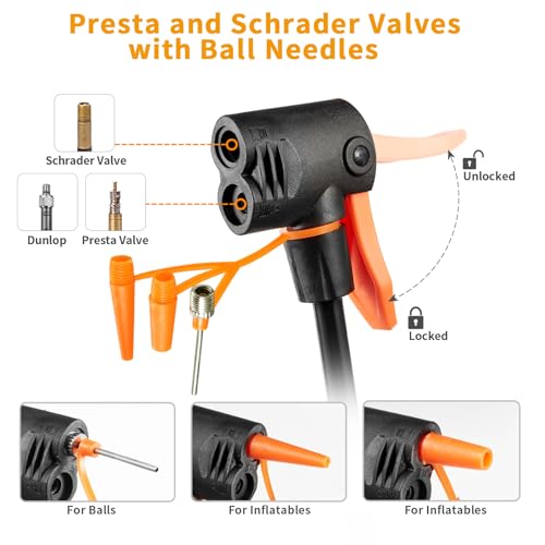ZTinno Floor Bike Pump Portable