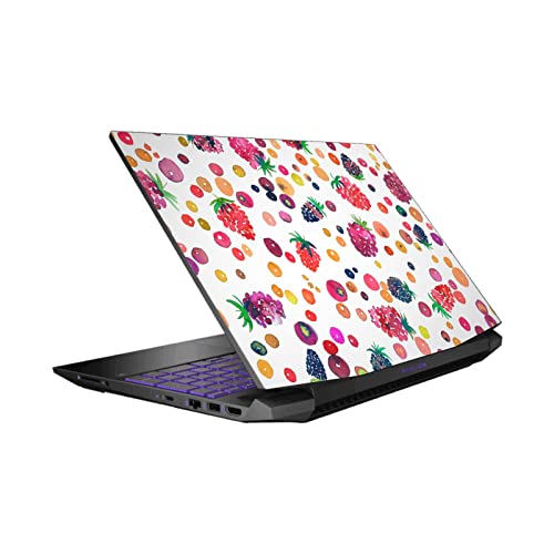 Peau vinyle HP Pavilion 15.6 design Ninola Baies Floral de qualité supérieure pour châssis