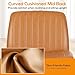 DUMOS Criss Cross Chair Legged Office Wide Comfy Desk Seat, No Wheels Armless Computer Task Seating, Swivel Vanity Home Height Adjustable