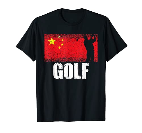 Golf Sport China Flag Chinese Golfer T-Shirt