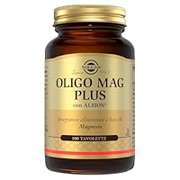Solgar Oligo Mag Plus - Integratore Alimentare, 100 Tavolette, Magnesio bisglicinato per Assorbimento Ottimale, Supporta Sistema Nervoso e Funzione Muscolare