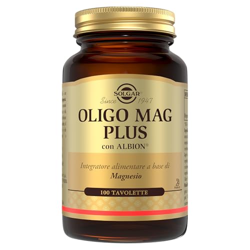 Solgar Oligo Mag Plus 100 Tavolette Magnesio Bisglicinato chelato Albion