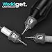 WORLDGET 1205RM Tattoo Cartridge Needles 20PCS, #12 Standard 5 Round Magnum, Smooth Shading with Finger Ledge, Leak-Proof, High-Precision for All Rotary Machines, Ideal for Soft Gradients