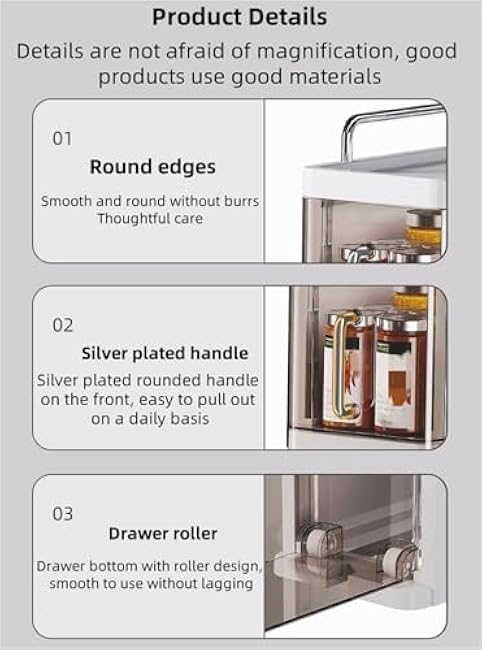 Home Furnishing Spice Rack Organizer for Cabinet Kitchen Countertop Organizer Moveable Corner Shelf for Kitchen Standing Large Seasoning Storage Shelves Cup Lid Holder Countertop Shelf(White,15.5X35.5