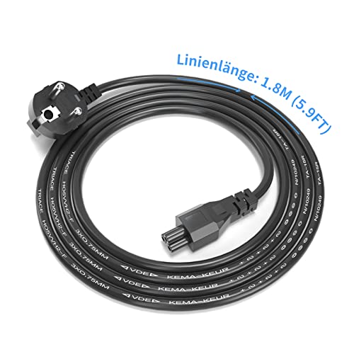 Câble d'alimentation C5 250V pour impression laser et PC