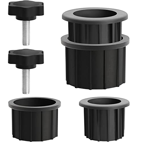 6 Pcs Umbrella Base Stand Replacement Parts Patio Umbrella Base Stand Hole Ring Plug Cover Older Heavy Umbrella Base Stand Replacement Parts with M8 Threaded Knobs for Different Sizes Umbrella Pole