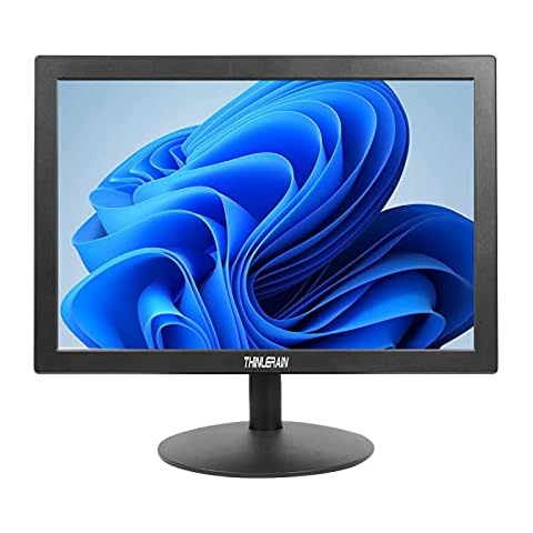 Thinlerain 15.4 Inch Small PC Monitor HDMI VGA, 1400×900 LED Display Screen Monitor for Computer PC Windows 7/8/10 (60Hz, 5ms, VESA, TN Panel) Built-in Speakers Cover