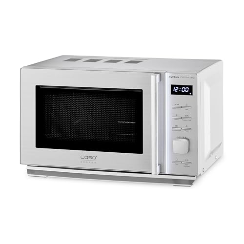 CASO M20 Cube Ceramic - Microondas sin plato giratorio con 800W de Potencia - Capacidad de 20L - 8...