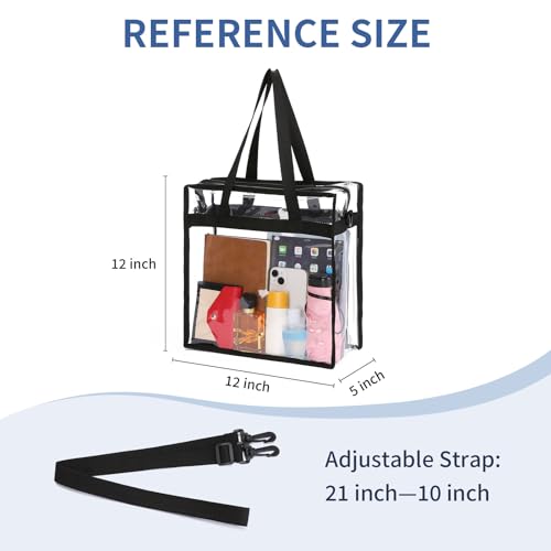 GAEKEAO Clear Crossbody Bag Stadium Approved, Clear Purse Bag3
