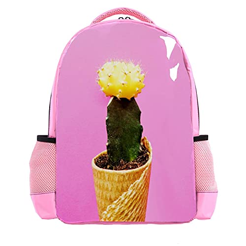 Sac à dos d'écolier rose pour garçon, idéal pour l'école primaire et les sorties nature