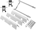 Spirit Grill Parts for Weber Spirit 2 Grill Parts GS4 Spirit II 200 SER E210 S210 Replacement for Weber GS4 Spirit 2 Flavorizer Bars 7635 67045 3400301, Burner Tube 67024 69785 & Heat Deflector 67060
