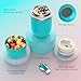 DaCool 2 Pack Food Thermos for Hot Food 16 OZ Insulated Food Jar Kids Adult Vacuum Stainless Steel Lunch Food Thermos Insulated Lunch Container for School Office Picnic Travel Outdoors,Black+Cyan Blue