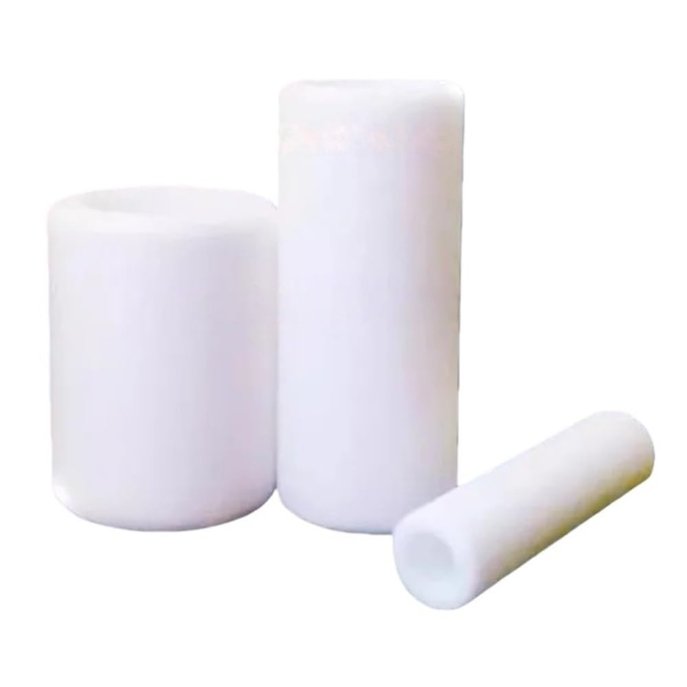 Barre di ceramica, Tubi corti in ceramica di allumina a foro singolo da 10 pezzi, tubi in ceramica di allumina resistenti all'abrasione for uso industriale(3.5x6.5x10mm)