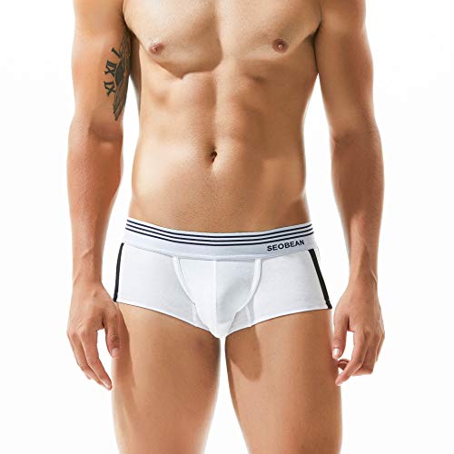 Image of PANTEASY Sexy Menswear Side Stripe Print Design Stretchable Short Length Brief.