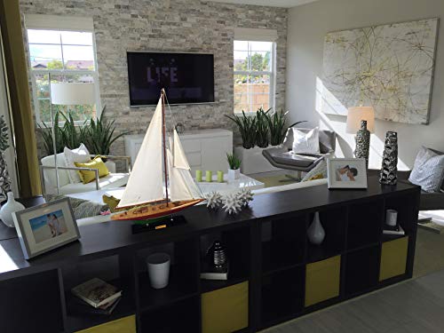 Wooden Endeavor Ii Model Sailboat Decoration 27" #TOP5