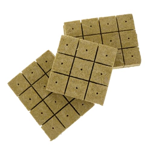 ORFOFE Steinwolle Anzuchtwürfel Pflanzenerde Nährmedium Wasseraufnahme Luftdurchlässigkeit Für Hydroponische Kräuterzucht Stecklinge Und Erdlosen Anbau