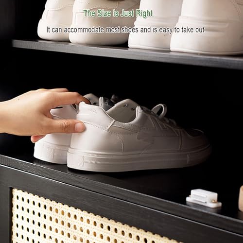 Armoire à chaussures rabattable en bambou au design moderne et durable - 6