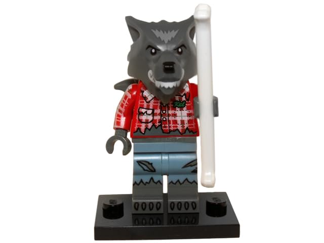 LEGO Wolf Guy, Series 14 (Complete Set with Stand and Accessories)