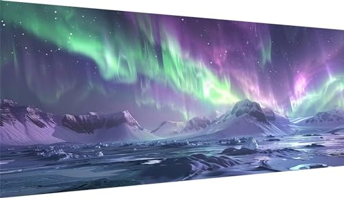 Kit Diamond Painting 5D grand format 50x100cm paysage désert aurore WE-2343