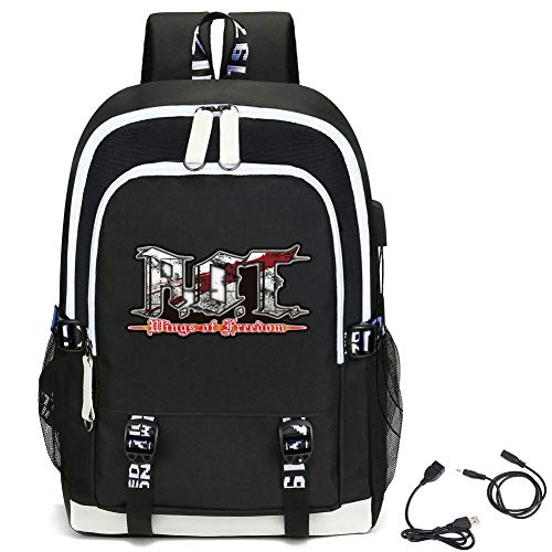 LKY STAR Anime AOT Sacs à Dos Port de Chargement USB pour Ordinateur Portable Pour Filles Garçons Hommes Femmes