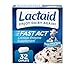 Lactaid Fast Act Lactose Intolerance Relief Caplets with Lactase Enzyme, 32 Travel Packs of 1-ct. (Packaging May Vary)