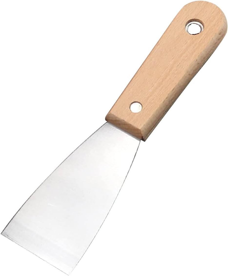 Putty Scrapers Knife,Putty Knife Scrapers, Spackle Knife, Metal Scraper Tool for Drywall Finishing, Plaster Scraping, Decals, and Wallpaper,5inch (Size : 2inch)