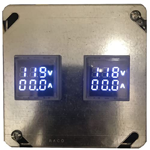 Dual Current/Voltage Meter Panel for Generator Monitoring