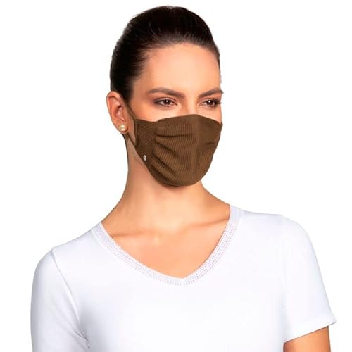 Máscara Zero Costura Vírus Bac-Off - Kit com 2 unidades (Adulto) Lupo Nude e Marrom