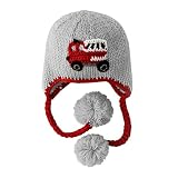 Hugglugs Baby and Toddler Boys Firetruck Beanie Hat Medium