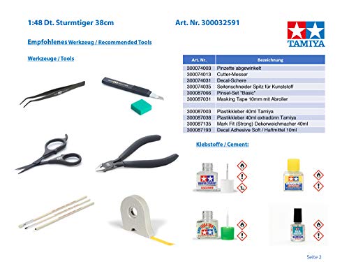 Tamiya TM32591 Sturmtiger Hobby Model Kit thumb #3