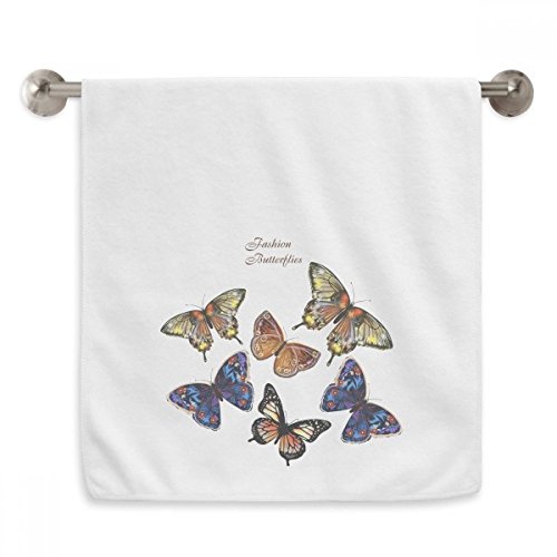 Serviettes débarbouillettes papillon blanc essuie-mains de qualité - 2