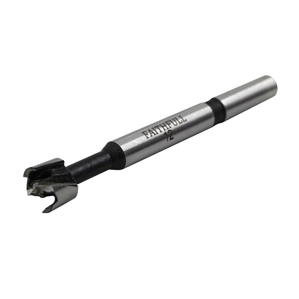 Faithfull FAIFOR12 Forstner Bit for Hardwood, Softwood, Drilling, Boring, Straight, Angled, Overlapping, Pocket holes - 12mm