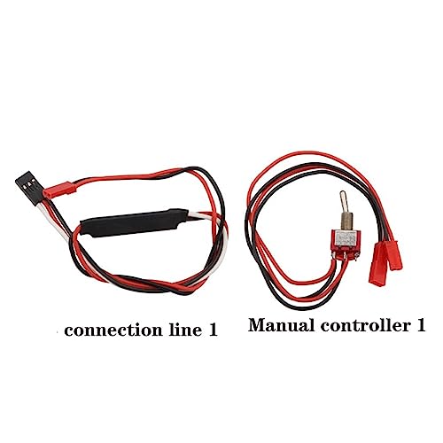Winche eléctrico doble motor metálico para auto RC 1/10 miniatura 5