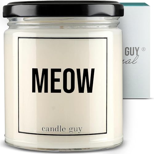 Meow Bougie parfumée naturelle en cire de soja candle guy longue durée 70h