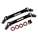 Yeah Racing AXCP-004 HD Steel Front & Rear Center Shaft Set Black : Axial Capra