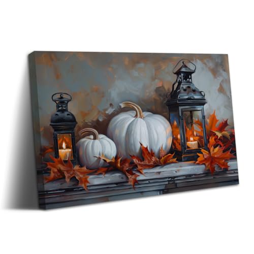 superbpag Framed Halloween Canvas Wall Art for Living Room Decoration