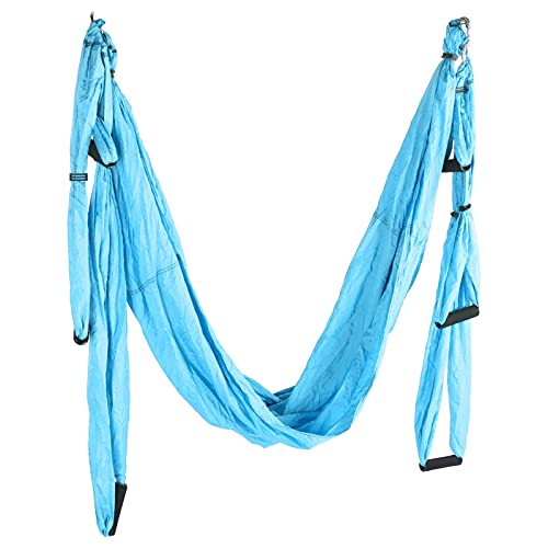 Aerial Yoga Hammock, Swing Hammock Anti Gravity Flying Yoga Hammock for Fitness Outdoor Aerial Yoga Spinal Increase Flexibility Yoga Swing Hammock for Home Fitness (Sky Blue)