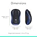 Logitech M185 Wireless Mouse, 2.4GHz with USB Mini Receiver, 12-Month Battery Life, 1000 DPI Optical Tracking, Ambidextrous, Compatible with PC, Mac, Laptop - Blue