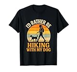 Vintage Retro Dog Mom Gift Dog Hiking Shirt