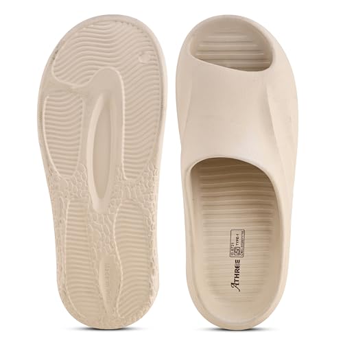 Image of ATHREE Slippers for Man Soft Lightweight | Chappal for Men Daily use Casual Slipper | Stylish Sleeper for Mens EVA Flip Flops Home use Gents Footwear for Man Pack of 1