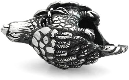 OHM A Dead Bird Sterling Silver Bead