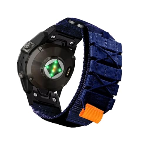 Bracelet Nylon 26mm 22mm robuste et finitions soignées pour Garmin Fenix 7X 6X Pro 5X