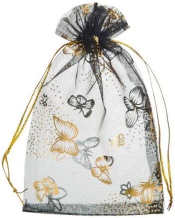 gold organza bolsas