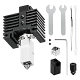 Design anti-fuite et buse résistante à l'usure - Kit Hotend en acier trempé pour imprimante 3D Bambu Lab X1/X1C - Structure de col optimisée avec limitation de niveau sur le connecteur du bloc chauffant pour empêcher les fuites de matériau. Buse en acier trempé SKD11 (traitement thermique jusqu'à ≥ 500 °C) pour une résistance à l'usure extrême et une plus longue durée de vie