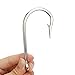 Goture Stainless Steel Fishing Hooks Long Shank Hooks Extra Strong for Saltwater Freshwater Size 6/0-12/0 10Pcs 12/0