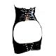 JVJVWO Bdsms Spielzeug Extrem für Frauen Bondagesack Latex Dessous FüR Damen Domina Outfit Sklavin Leder Dessous Erotische KostüMe Leder Harness für Frauen Spielzeug