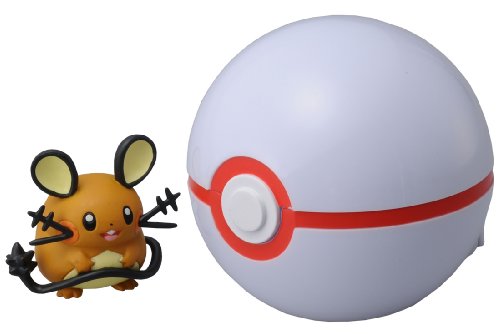 ToyMarket Takaratomy Pokemon Monster Collection Figure B-05 Mon-Colle Premiere Ball &Dedenne