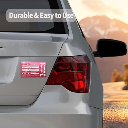 Image of Annual Vehicle Inspection Report Forms 30 Pack with Red FMCSA Labels Aluminum, 3-Ply Carbonless Form Driver Vehicle Inspection Report Book Vehicle Dot Inspection Form and Label Stickers