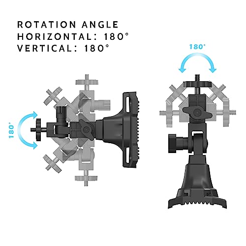 Camojojo-Trail-Cameras-Mounting-Bracket-with-14-20-Threaded-Insert-360Rotating-Adjustable-Holder-for-Outdoor-Hunting-Gear-Accessory-Game-Camera-Holder-Monitor-Stand-Hunting-Camera-Kit
